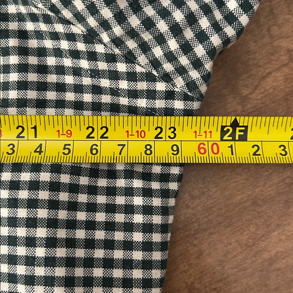 Ralph Lauren Button Down Shirt Large Custom Fit Green Cream Gingham Check
BB - Picture 10 of 14